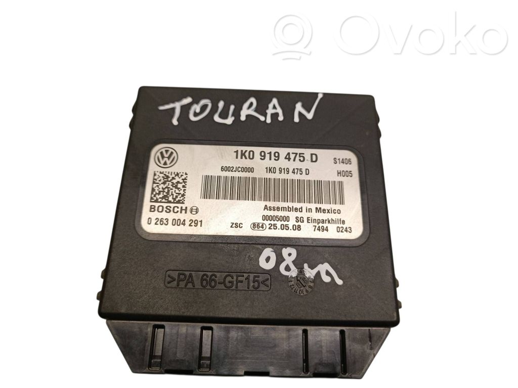 Volkswagen Touran I Parking PDC control unit/module 