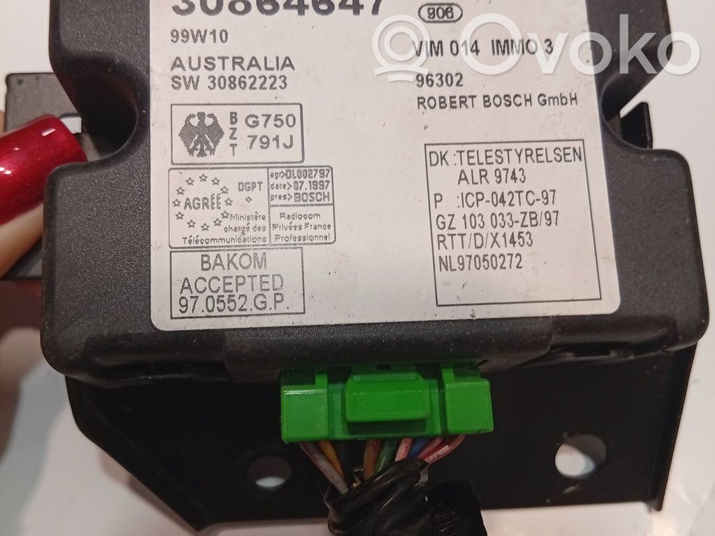 Volvo S40, V40 Imobilaizera vadības bloks 