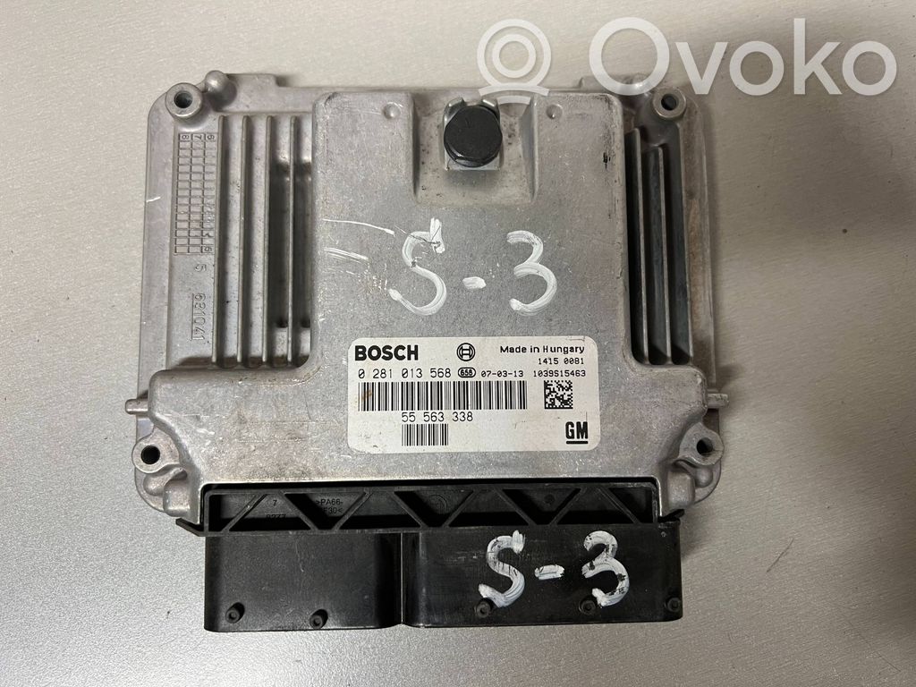 Engine control unit/module   55563338,1039S15463,0281013568