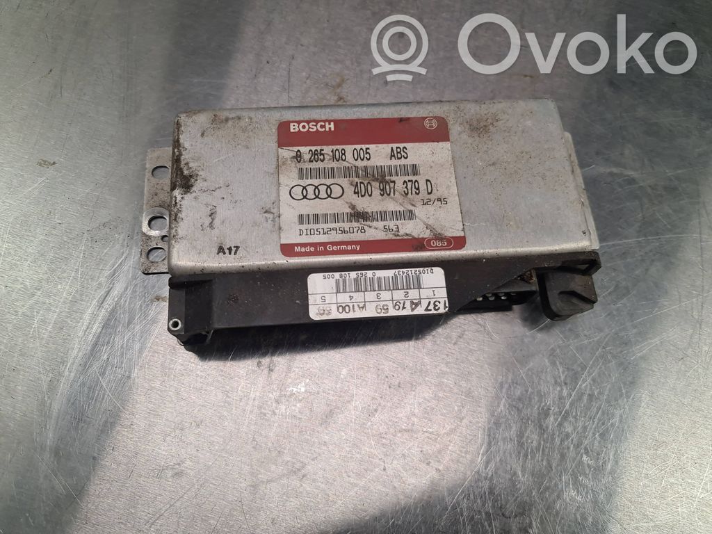ABS control unit/module   4D0907379D,0265108005