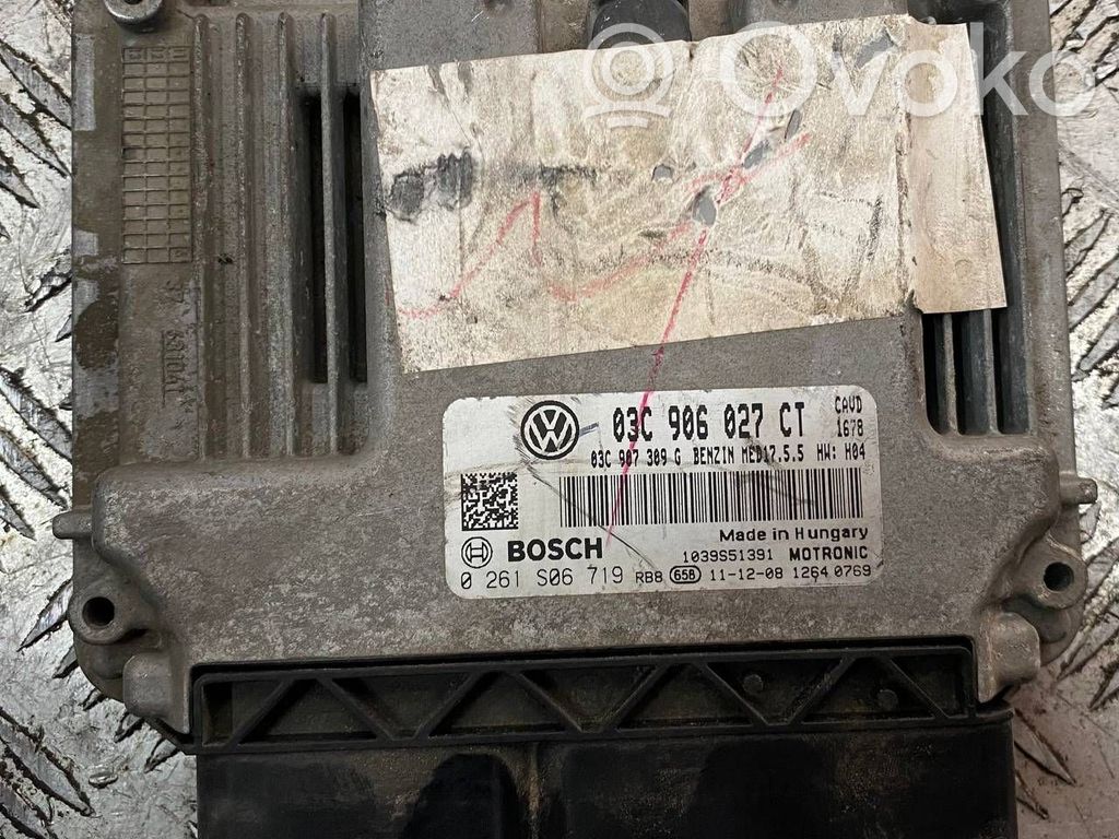 Engine control unit/module   03C906027CT,CAV,MED1755,GCXU6304889