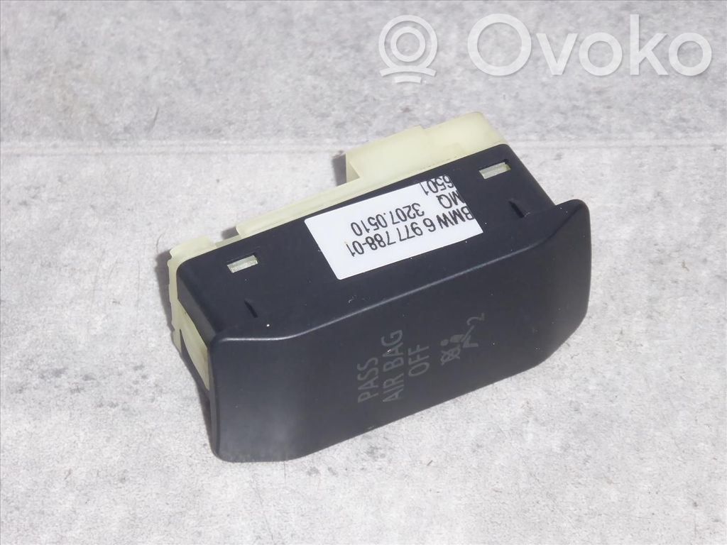 BMW 5 E60 E61 Interruptor de encendido/apagado del airbag de pasajero 