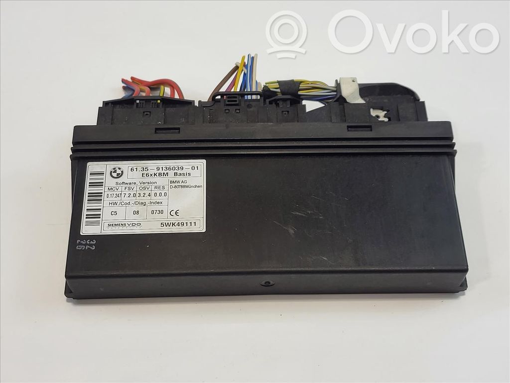 BMW 5 E60 E61 Modul de control caroserie central 