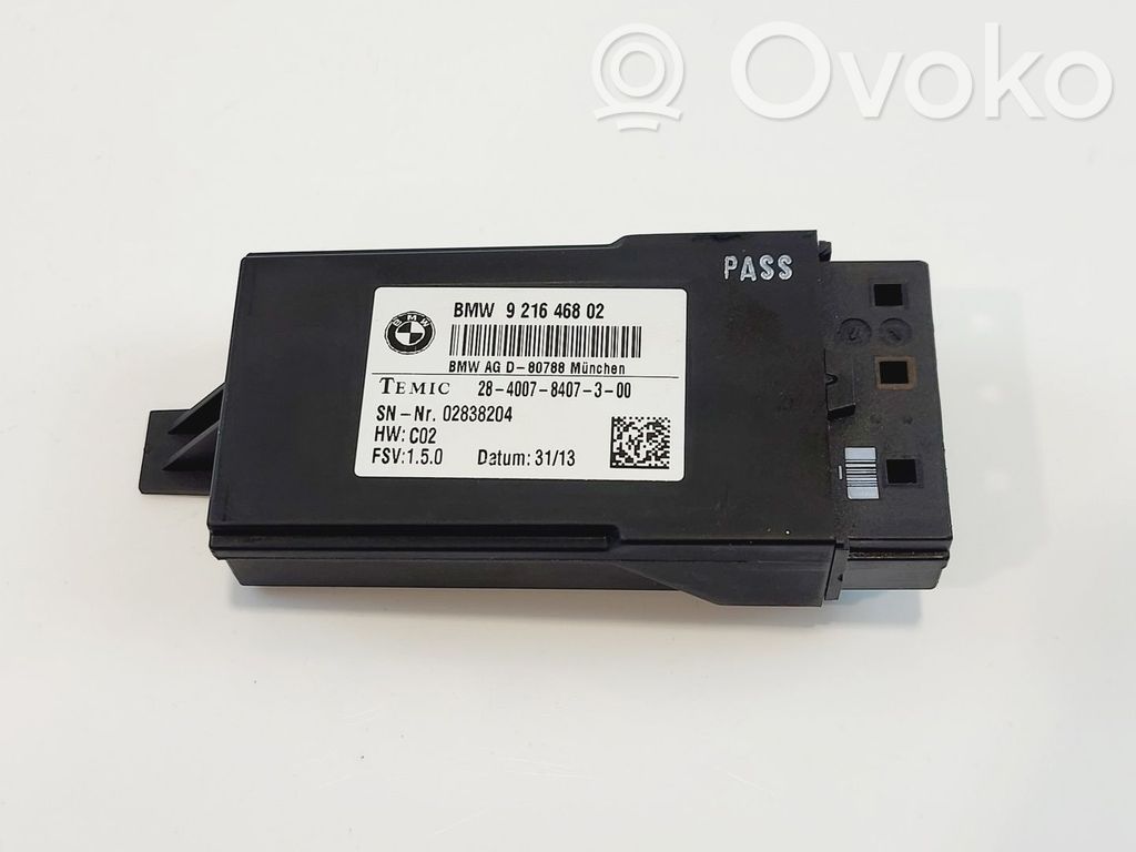 BMW 1 F20 F21 Module de commande de siège 