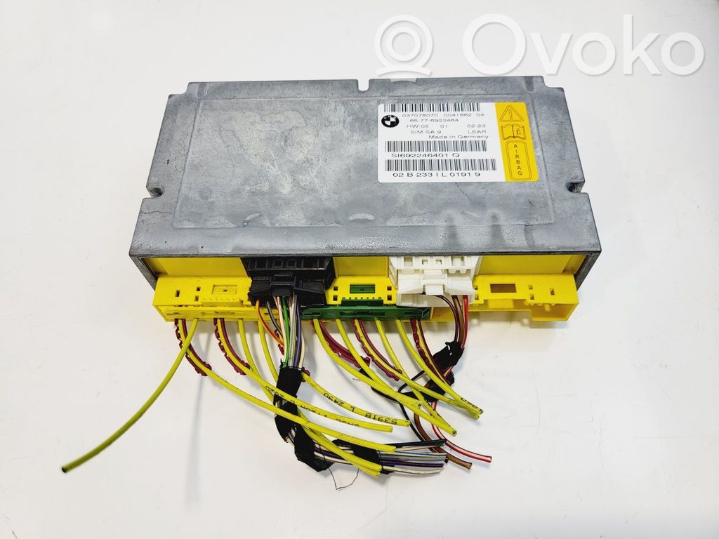 BMW 7 E65 E66 Unidad de control/módulo del Airbag 