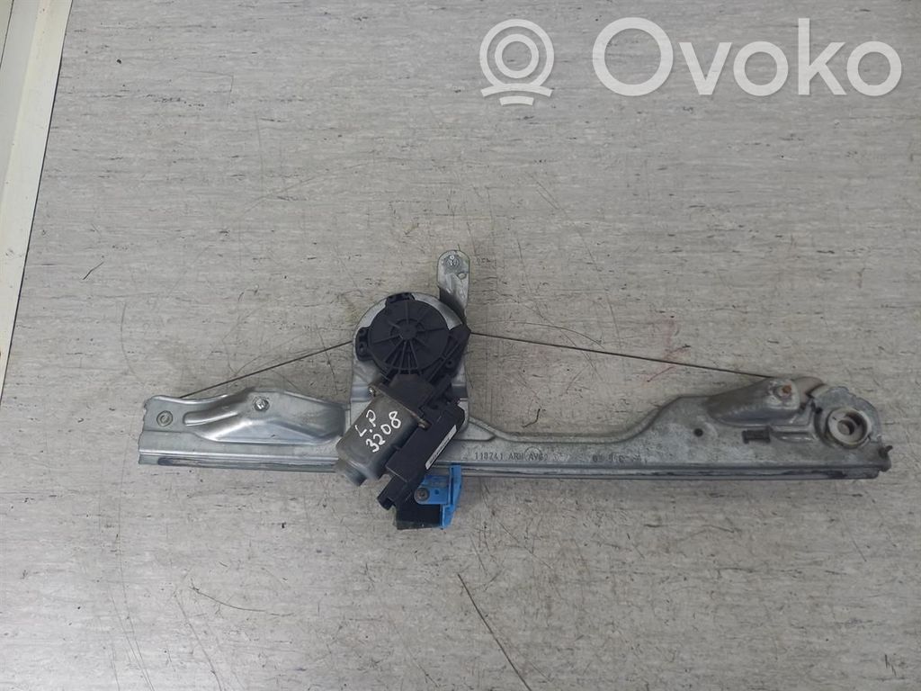 Front door window regulator with motor