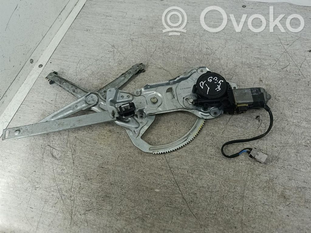 Front door window regulator with motor