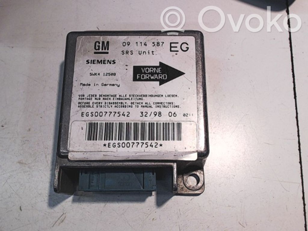 Opel Combo B Airbag control unit/module 