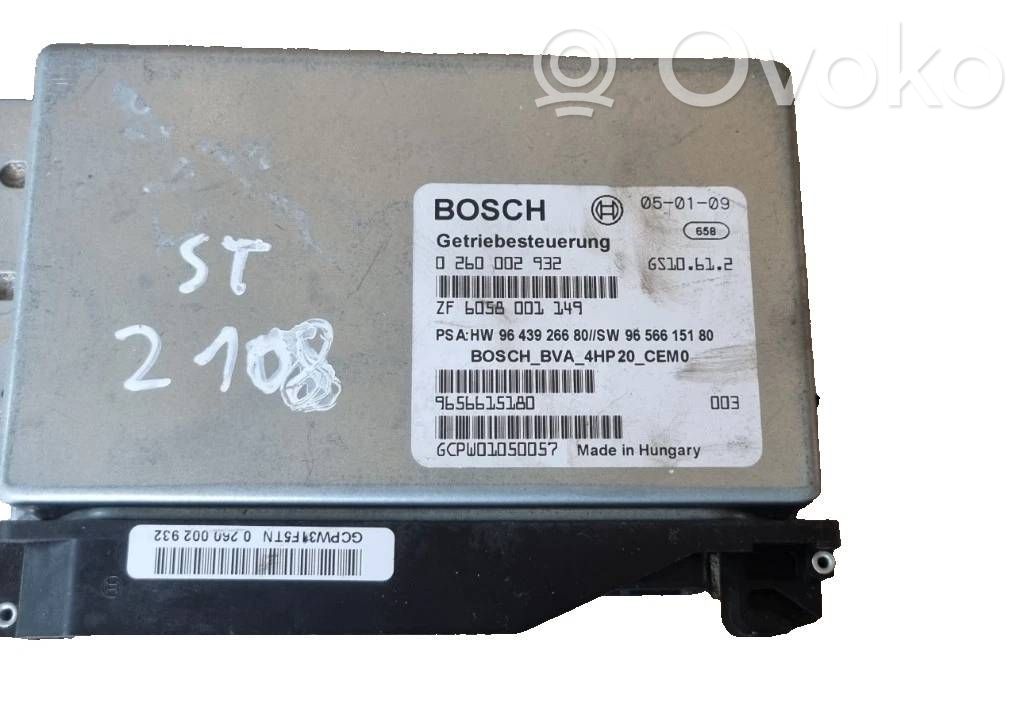 Gearbox control unit/module   0260002932,9643926680,9656615180,6058001149
