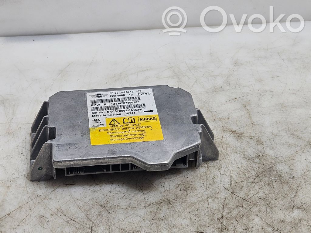 Mini One - Cooper R57 Airbag control unit/module 