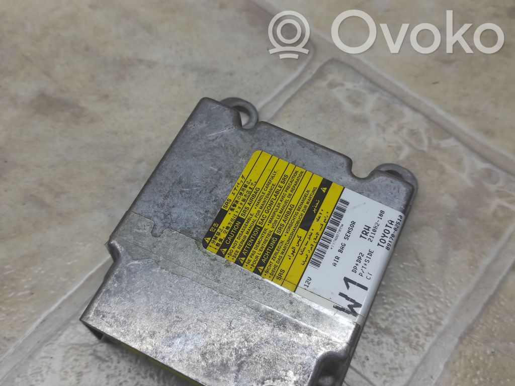 Toyota Corolla Verso AR10 Airbag control unit/module 