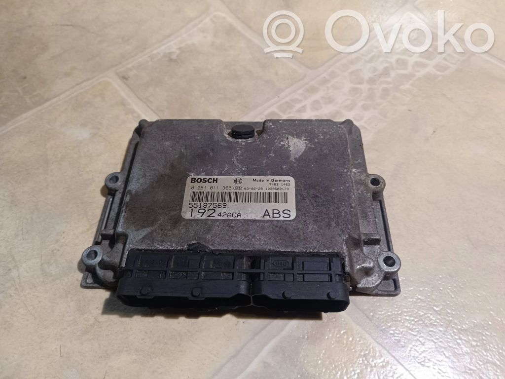 Engine control unit/module   55187569,1039S02173,0281011396