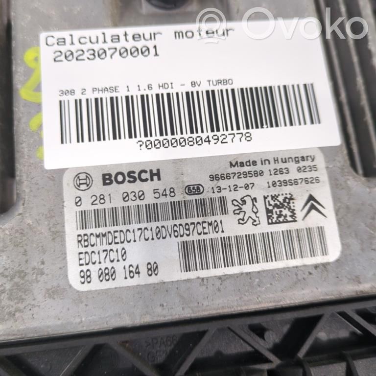 Peugeot 308 Engine control unit/module 