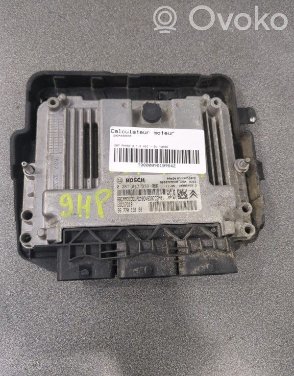 Peugeot 207 Engine control unit/module 