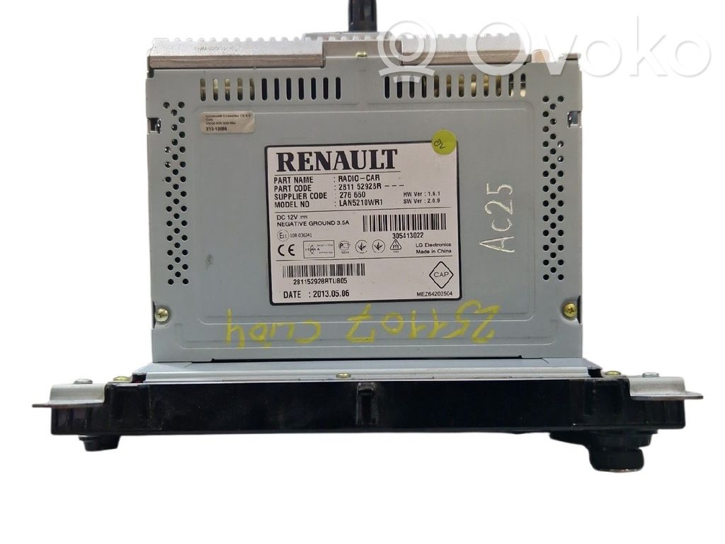 Renault Clio IV Unidad delantera de radio/CD/DVD/GPS 