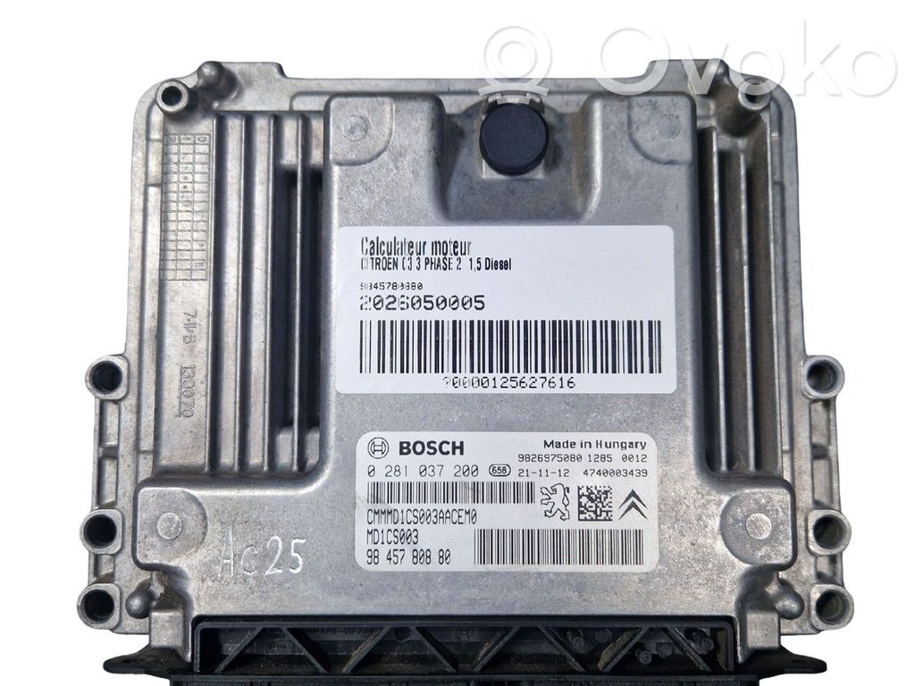 Engine control unit/module   9845780880