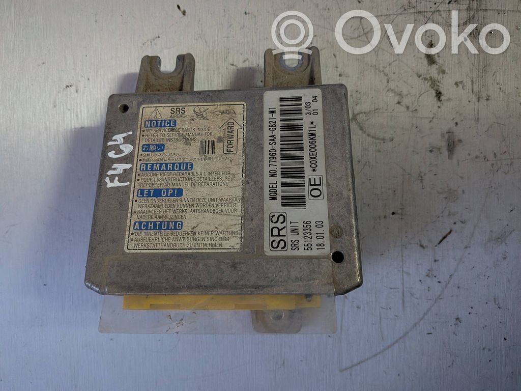 Honda Jazz Unidad de control/módulo del Airbag 