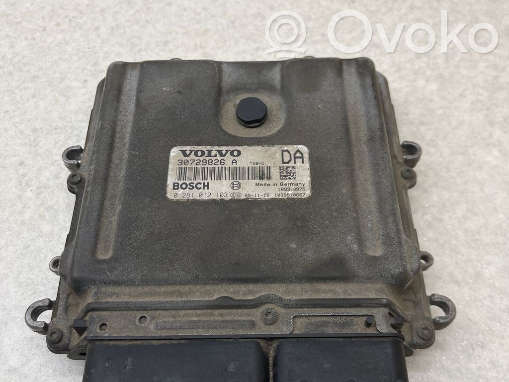 Engine control unit/module   30729826A,0281012103,1039S10667