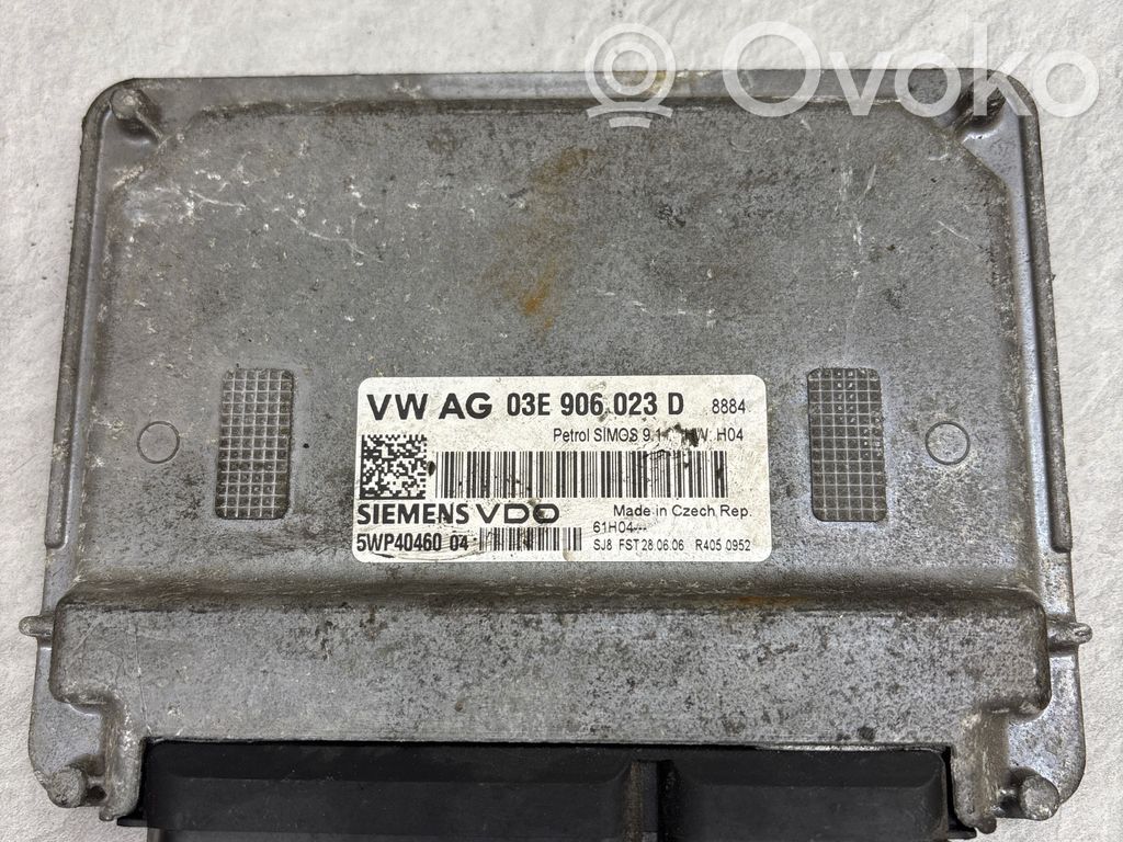Engine control unit/module   03E906023D,5WP4046004,8884