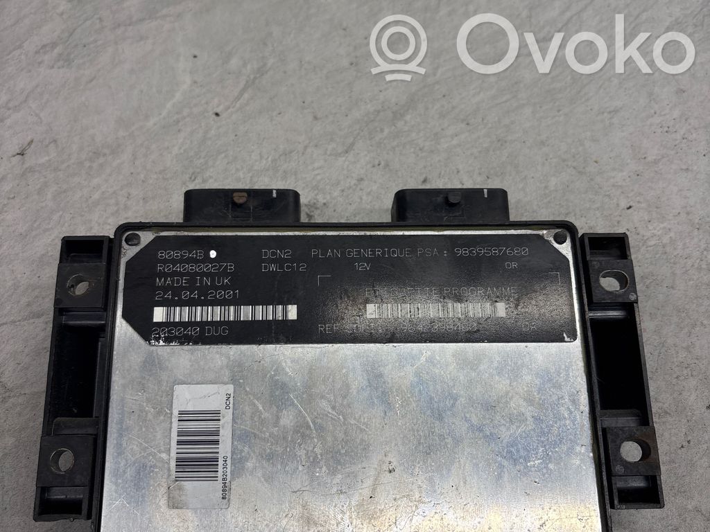 Citroen Evasion Unitate/modul de control motor 