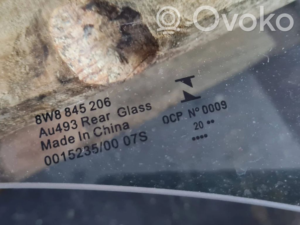 Audi S5 F5 Rear door window glass 