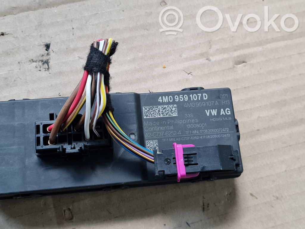 Tailgate/trunk control unit/module   4M0959107D,4M0959107A,13008001,A2C73762524