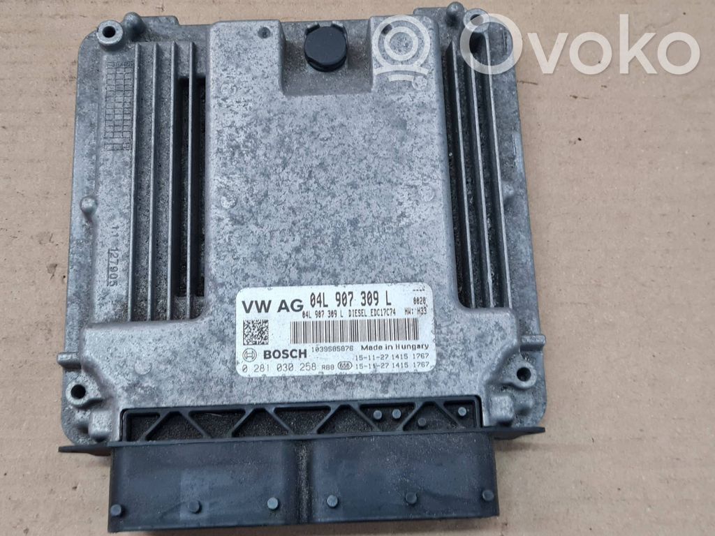 Engine control unit/module   04L907309L,0281030258