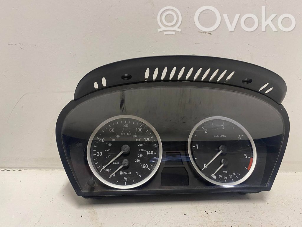 BMW 5 E60 E61 Spidometrs (instrumentu panelī) 