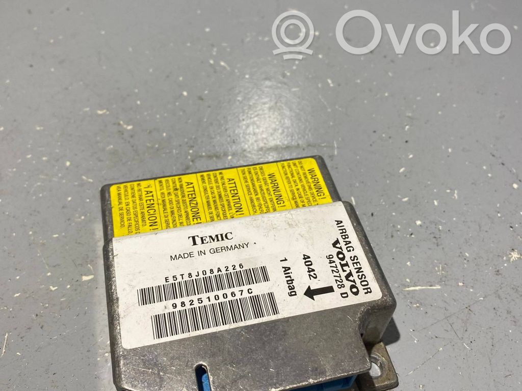 Volvo S70  V70  V70 XC Airbag control unit/module 