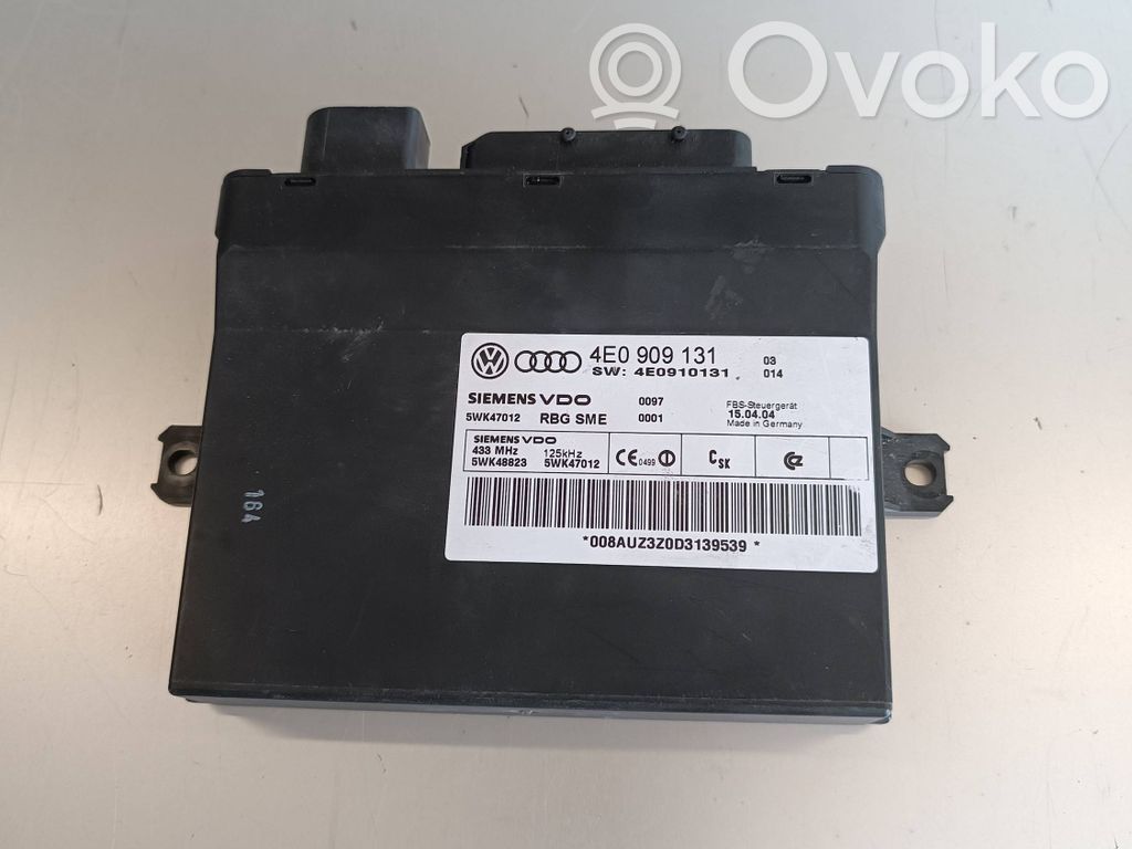 Audi A8 S8 D3 4E Comfort/convenience module 