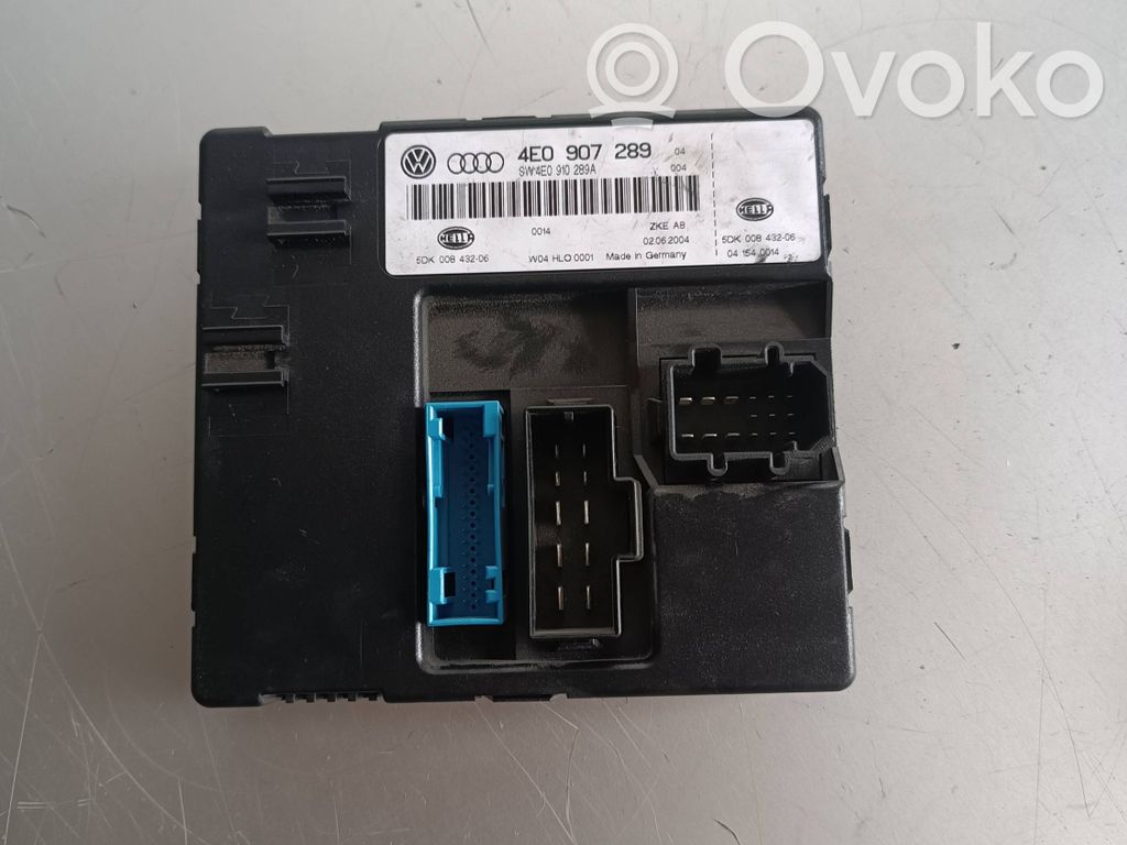 Comfort/convenience module   4E0907289,5DK00843206,4E0910289A