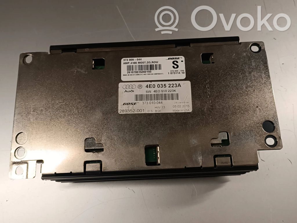 Audi A8 S8 D3 4E Sound system wiring loom 