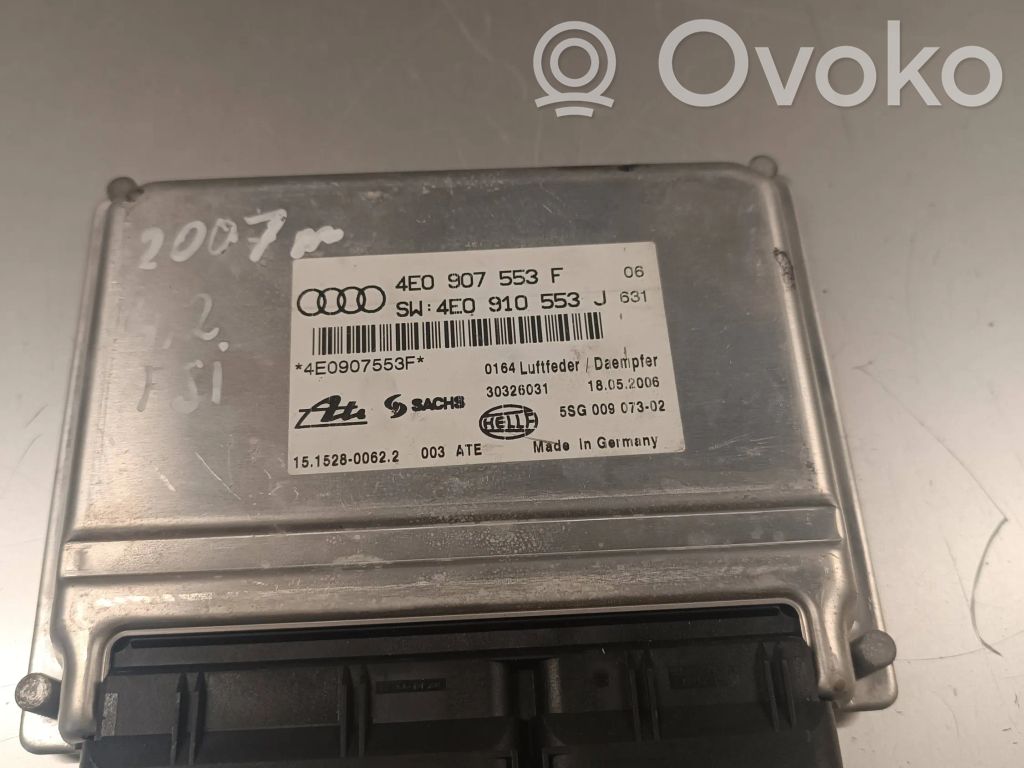 Audi A8 S8 D3 4E Módulo de control de la suspensión neumática (trasera) 