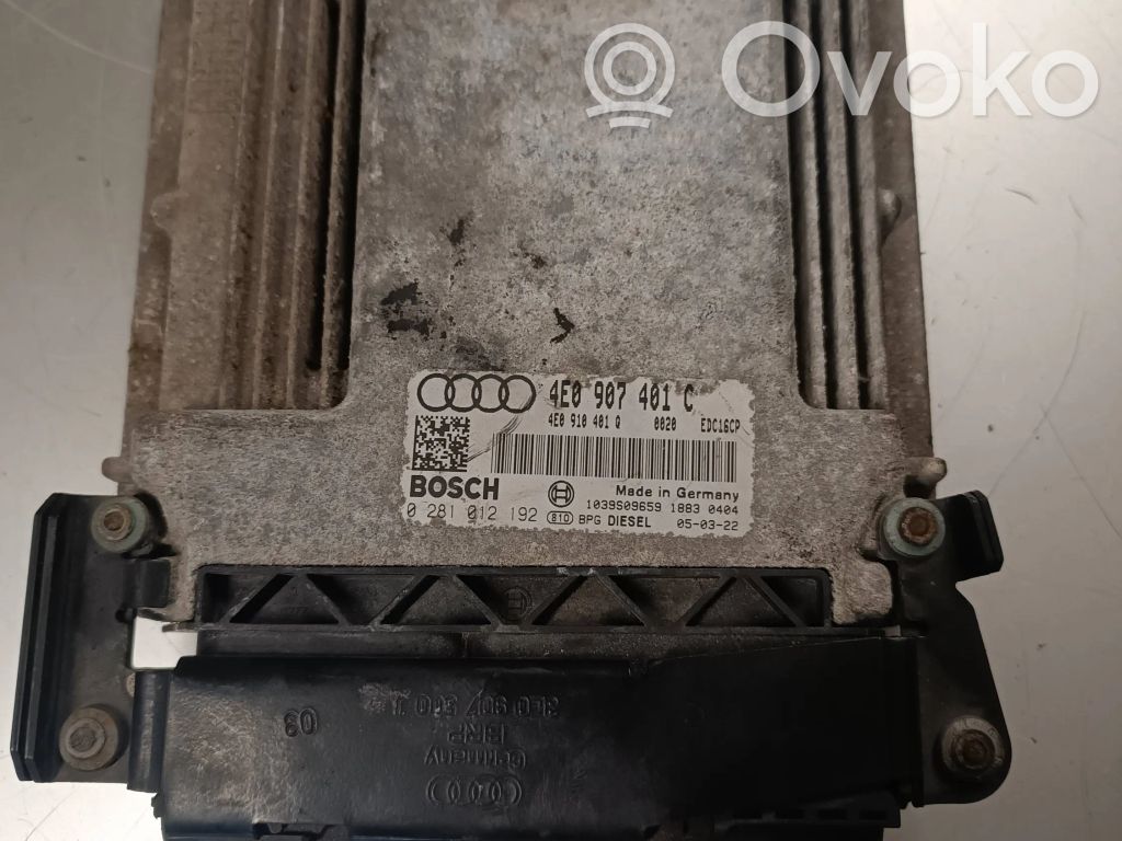 Audi A8 S8 D3 4E Engine control unit/module 