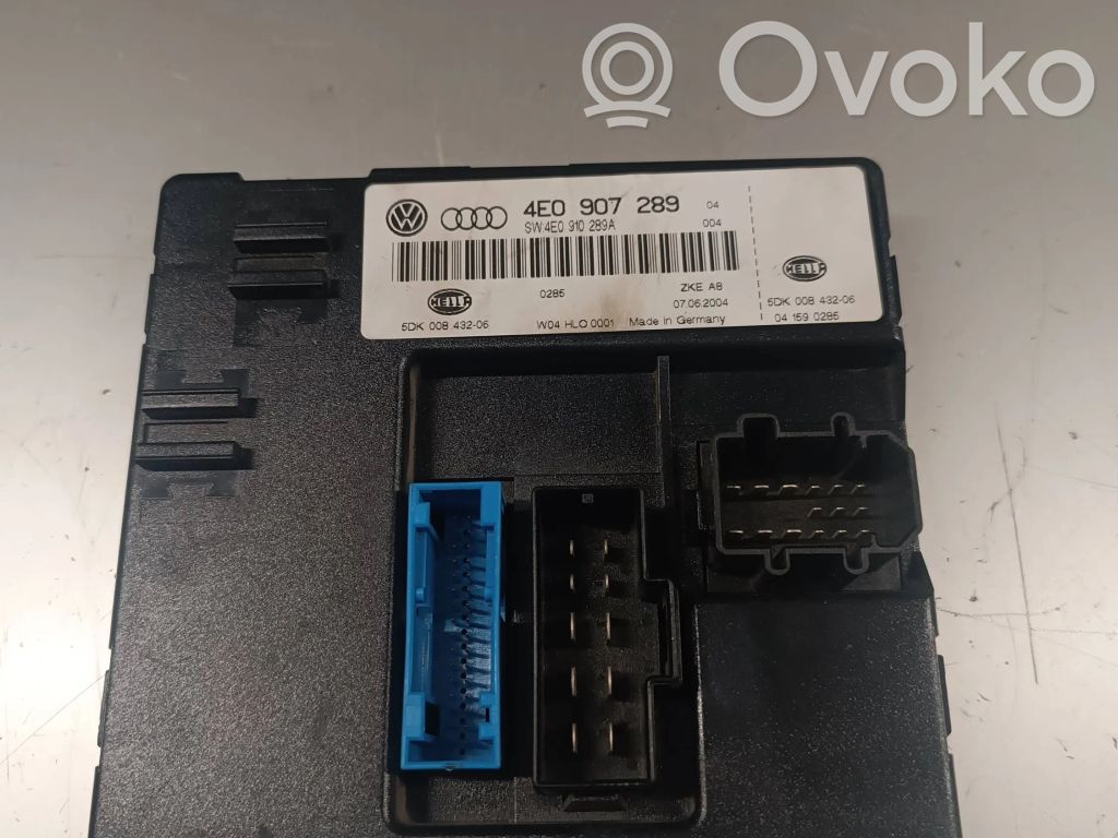 Comfort/convenience module   4E0907289,5DK00843206,4E0910289A