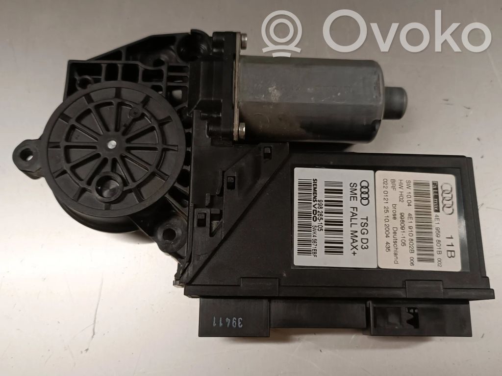 Audi A8 S8 D3 4E Front door window regulator motor 