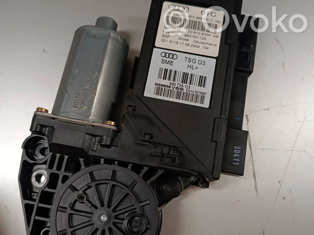 Audi A8 S8 D3 4E Silniczek podnoszenia szyby drzwi tylnych 