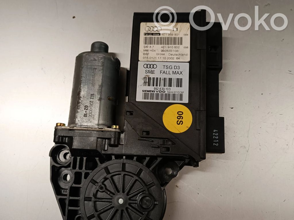Audi A8 S8 D3 4E Front door window regulator motor 