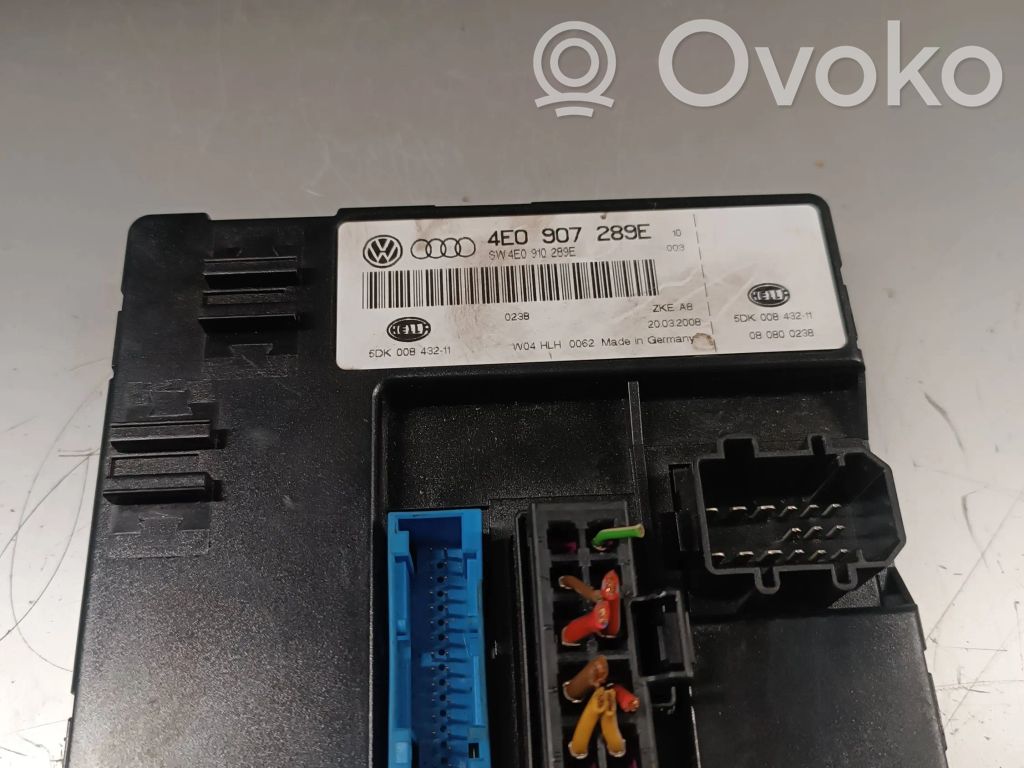 Audi A8 S8 D3 4E Módulo de confort/conveniencia 