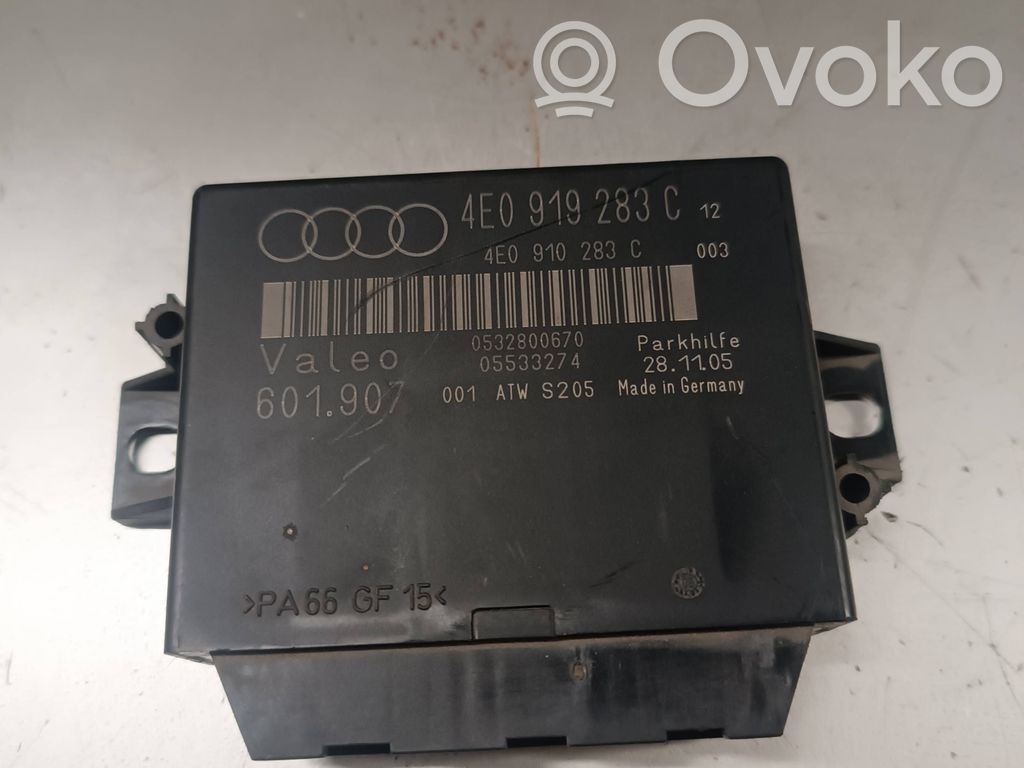 Audi A8 S8 D3 4E Unitate/modul de comandă parcare PDC 