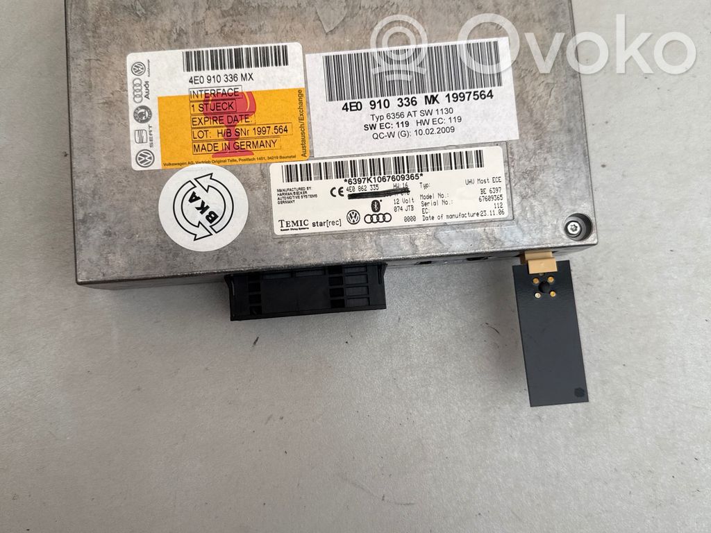 Модуль «Bluetooth»   4E0910336M,4E0862335