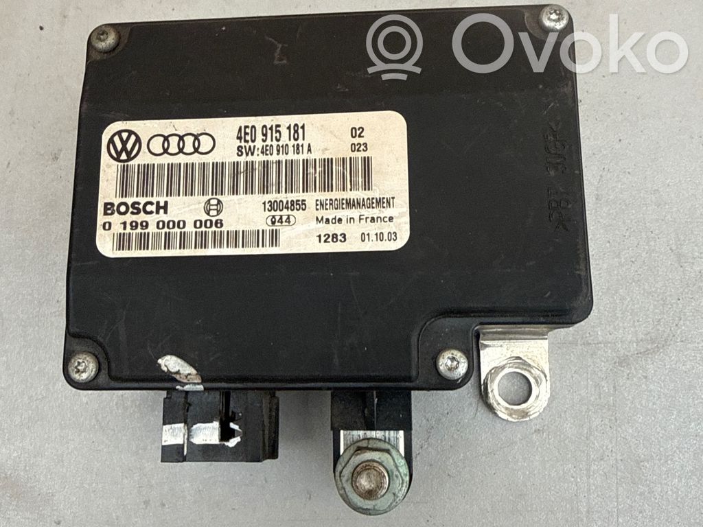 Audi A8 S8 D3 4E Unidad de control de la batería 