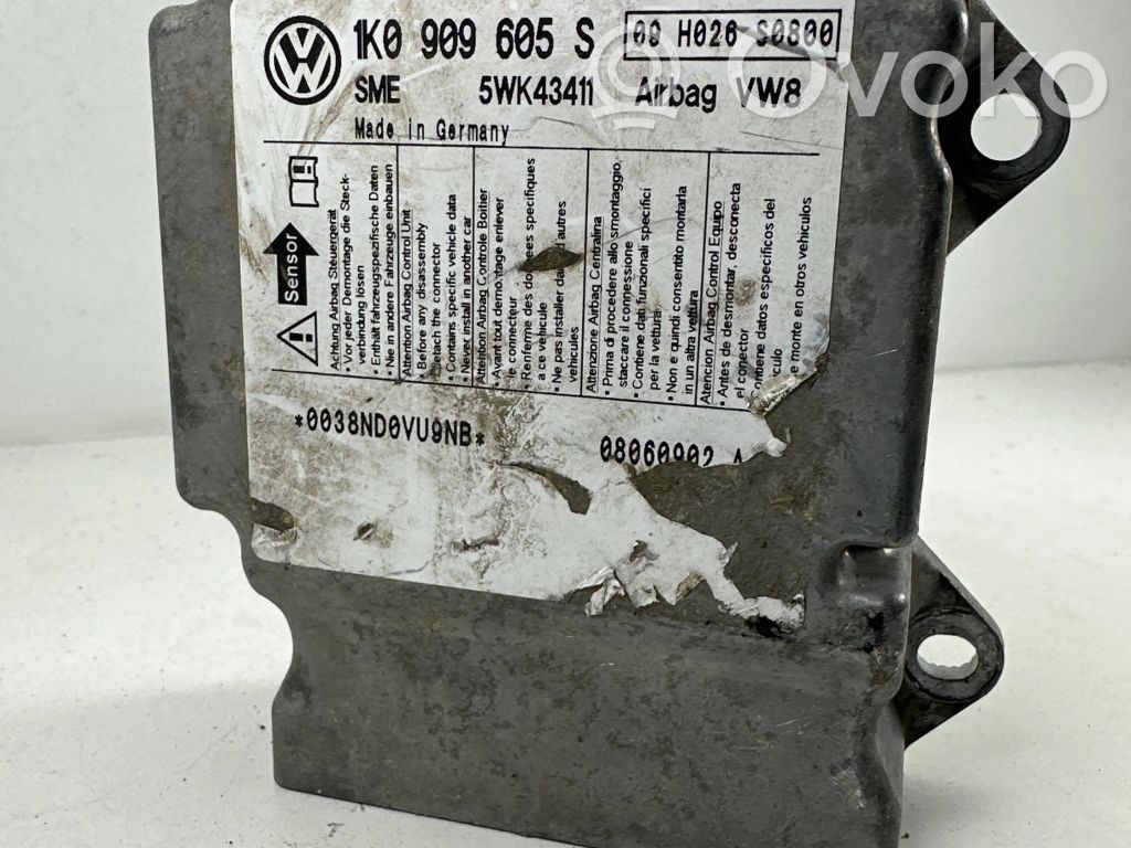 Skoda Octavia Mk2 (1Z) Sterownik / Moduł Airbag 