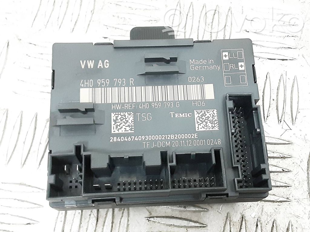 Audi A8 S8 D4 4H Door control unit/module 