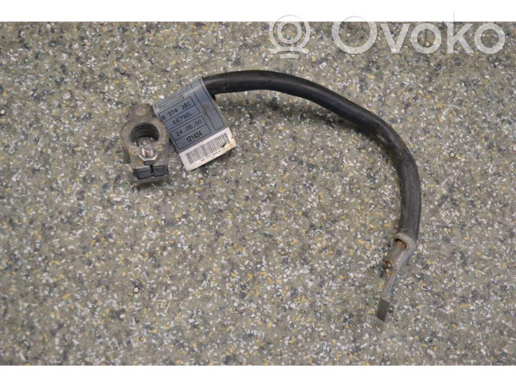BMW 3 E46 Minus / Klema / Przewód akumulatora 