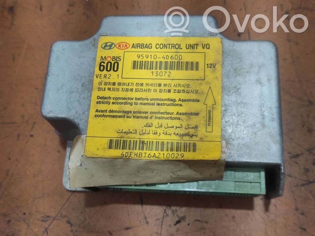 Sterownik / Moduł Airbag   959104D600,13072,4DFHBT6A210029