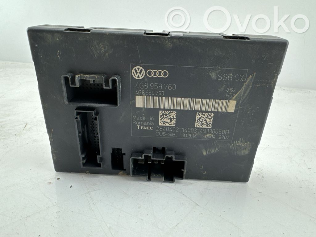 Audi A6 C7 Istuimen säädön moduuli 