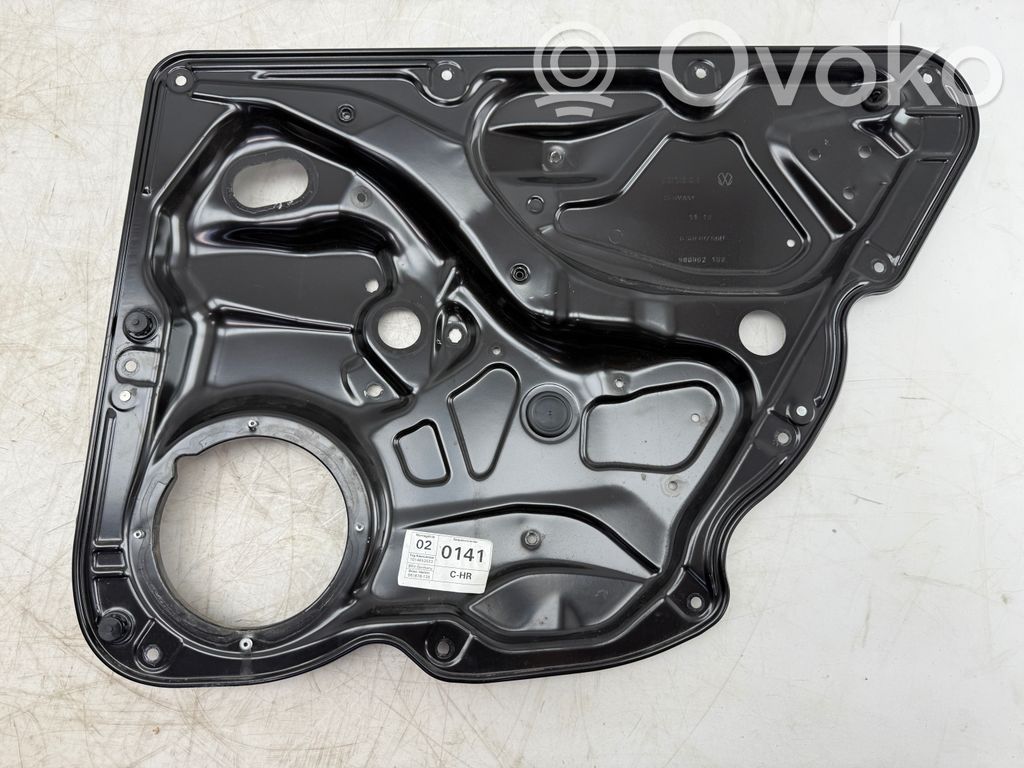 Volkswagen PASSAT B6 Rear window lifting mechanism without motor 