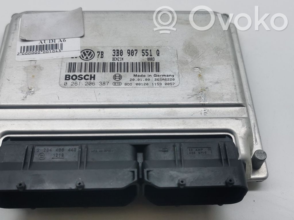 Engine control unit/module   3B0907551Q,0261206387