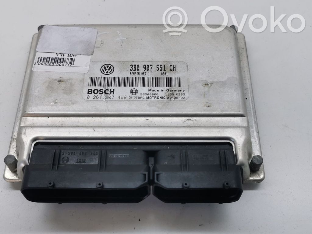Engine control unit/module   0261207469,3B0907551CH